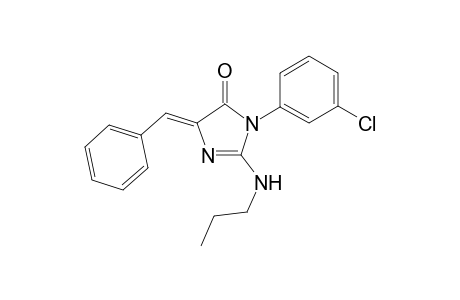 4-Benzylidene-1-(3-chlorophenyl)-2-(propylamino)-1H-imidazol-5(4H)-one