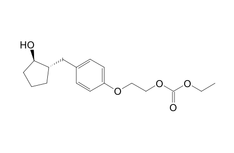 Ethyl (trans)-2-{4'-(2"-hydroxycyclopent-1'-ylmethyl]phenoxy]ethyl}carbonate