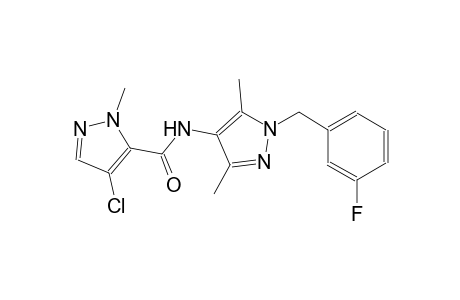 4-chloro-N-[1-(3-fluorobenzyl)-3,5-dimethyl-1H-pyrazol-4-yl]-1-methyl-1H-pyrazole-5-carboxamide