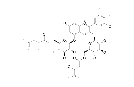 DELPHINIDIN-3-(6''-O-4-MALYL-GLUCOPYRANOSYL)-5-(6'''-O-1-MALYL-GLUCOPYRANOSIDE)