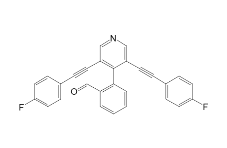 2-(3,5-bis((4-fluorophenyl)ethynyl)pyridin-4-yl)benzaldehyde