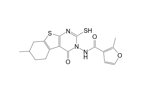 2-methyl-N-(7-methyl-4-oxo-2-sulfanyl-5,6,7,8-tetrahydro[1]benzothieno[2,3-d]pyrimidin-3(4H)-yl)-3-furamide