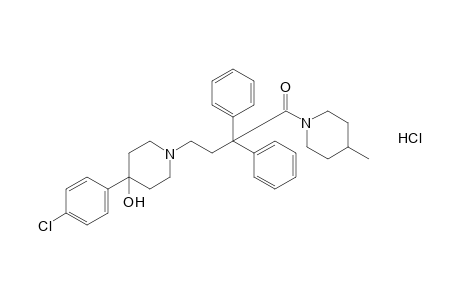 4-(p-chlorophenyl)-1-[3,3-diphenyl-4-(4-methylpiperidino)-4-oxobutyl]-4-piperidinol, monohydrochloride