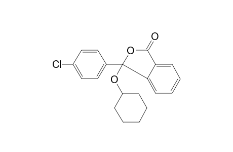 3-(4-Chlorophenyl)-3-(cyclohexyloxy)-2-benzofuran-1(3H)-one