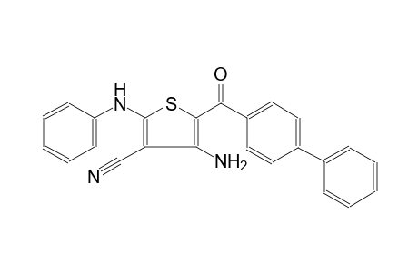 4-Amino-2-anilino-5-(4-phenylbenzoyl)thiophene-3-carbonitrile