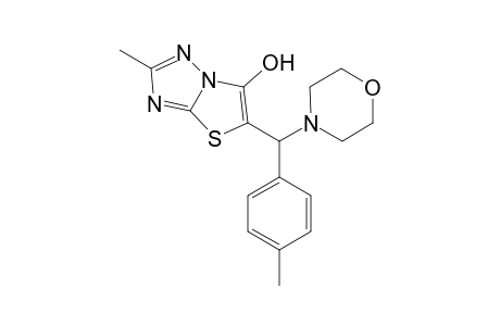 2-Methyl-6-{N-.alpha.-morpholino-4'-methylbenzyl]thiazolo[3,2-b]-1,2,4-triazol-5-ol
