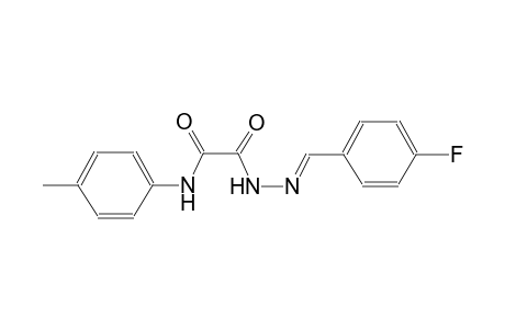 2-[(2E)-2-(4-fluorobenzylidene)hydrazino]-N-(4-methylphenyl)-2-oxoacetamide