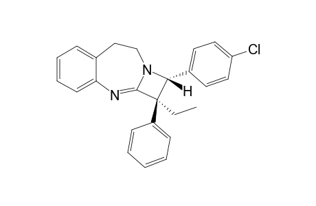 trans-1-(4-Chlorophenyl)-2-ethyl-2-phenyl-1,2,8,9-tetrahydroazeto[2,1-b][1,3]benzodiazepine