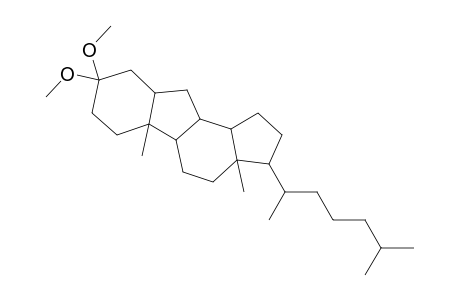 B-Norcholestane, 3,3-dimethoxy-