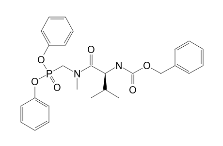DIPHENYL-(N(2.1)-[(BENZYLOXY)-CARBONYL]-L-VALYL-(2.2-DECARBONYLSARCOSIN-2.2-YL)-PHOSPHONATE