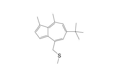 6-tert-Butyl-1,8-dimethyl-4-[(methylthio)methyl]azulene