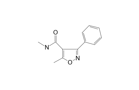 N,5-dimethyl-3-phenyl-1,2-oxazole-4-carboxamide