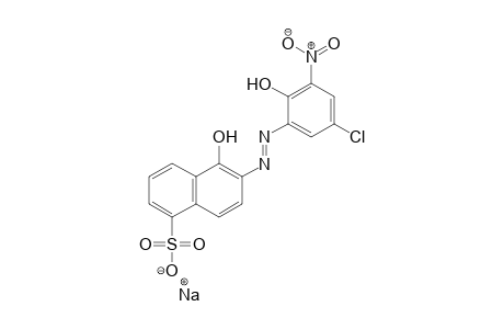 1-Naphthalenesulfonic acid, 6-[(5-chloro-2-hydroxy-3-nitrophenyl)azo]-5-hydroxy-, monosodium salt