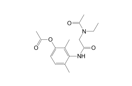 1-Acetoxy-2,4-dimethyl-3-(N-acetyl-N-ethylaminomethylcarbonylamino)benzene
