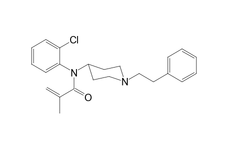 N-(2-Chlorophenyl)-2-methyl-N-[1-(2-phenylethyl)piperidin-4-yl]prop-2-enamide