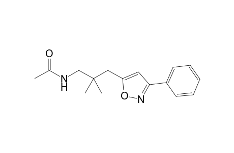 5-[2',2'-Dimethyl-3'-(N-acetylamino)propyl]-3-phenylisoxazole