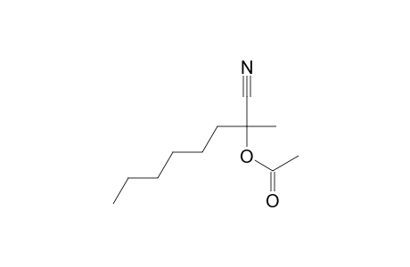 Octanenitrile, 2-(acetyloxy)-2-methyl-, (.+-.)-
