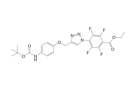 Ethyl 4-(4-[(4-N-Boc-aminophenoxy)methyl]-1H-1,2,3-triazol-1-yl)-2,3,5,6-tetrafluorobenzoate