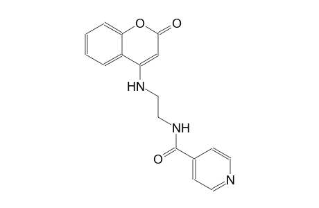 4-pyridinecarboxamide, N-[2-[(2-oxo-2H-1-benzopyran-4-yl)amino]ethyl]-