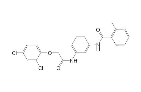 N-(3-{[(2,4-dichlorophenoxy)acetyl]amino}phenyl)-2-methylbenzamide