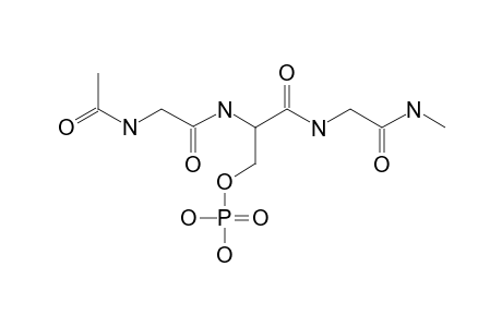 N-ALPHA-(ACETYL)-GLYCYL-O-PHOSPHOSERYLGLYCINE-N-METHYLAMIDE;AC-GLY-SER(PO3H2)-GLY-NHME