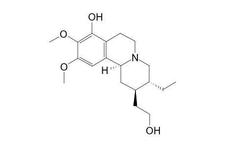 (+/-)-2-(3alpha-ethyl-8-hydroxy-9,10-dimethoxy-1,3,4,6,7,11balpha-hexahydro-2H-benzo[a]-quinolizin-2beta-yl)ethenol