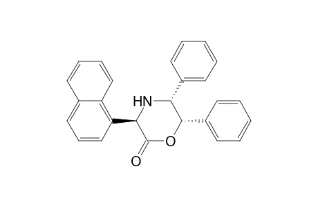 2-Morpholinone, 3-(1-naphthalenyl)-5,6-diphenyl-, [3R-(3.alpha.,5.beta.,6.beta.)]-