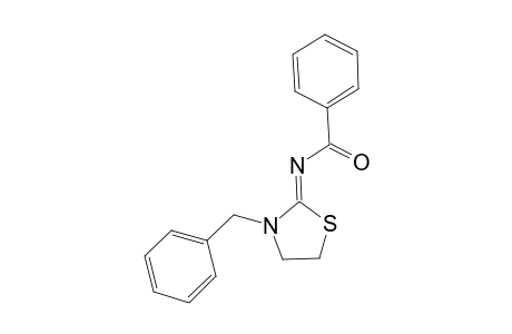 3-Phenylmethyl-2-benzoyliminothiazolidine