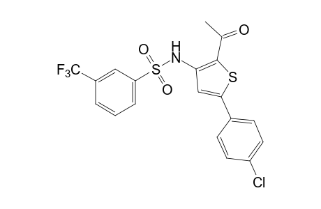 N-[2-acetyl-5-(p-chlorophenyl)-3-thienyl]-alpha,alpha,alpha-trifluoro-m-toluenesulfonamide