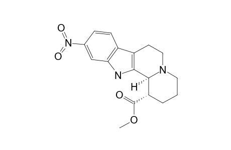 (1S,12bS)-10-nitro-1,2,3,4,6,7,12,12b-octahydropyrido[2,1-a]$b-carboline-1-carboxylic acid methyl ester