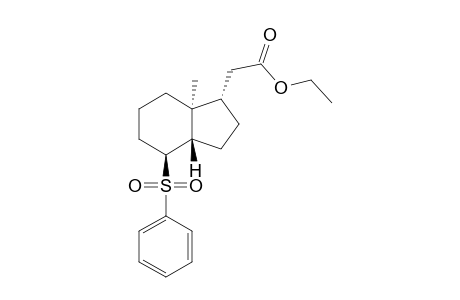 (1S,3aS,4S,7aS)-(4-Benzenesulfonyl-7a-methyl-octahydroinden-1-yl)acetic acid ethyl ester
