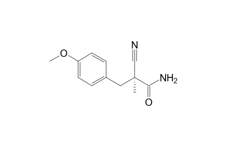 (S)-2-Cyano-2-methyl-3-(4'-methoxyphenyl)propanamide