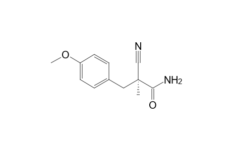 (S)-2-Cyano-2-methyl-3-(4'-methoxyphenyl)propanamide