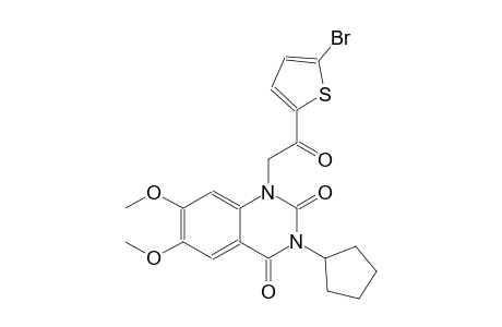 1-[2-(5-bromo-2-thienyl)-2-oxoethyl]-3-cyclopentyl-6,7-dimethoxy-2,4(1H,3H)-quinazolinedione