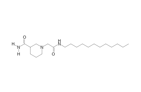 3-carbamoyl-N-dodecyl-1-piperidineacetamide