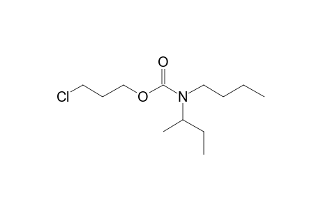 Carbonic acid, monoamide, N-(2-butyl)-N-butyl-, 3-chloropropyl ester