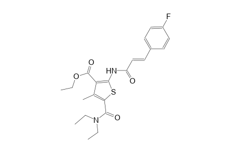 ethyl 5-[(diethylamino)carbonyl]-2-{[(2E)-3-(4-fluorophenyl)-2-propenoyl]amino}-4-methyl-3-thiophenecarboxylate