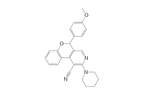 5-(4'-Methoxyphenyl)-2-piperidino-5H-chromeno[3,4-c]pyridine-1-carbonitrile