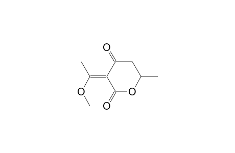 2H-Pyran-2,4(3H)-dione, dihydro-3-(1-methoxyethylidene)-6-methyl-