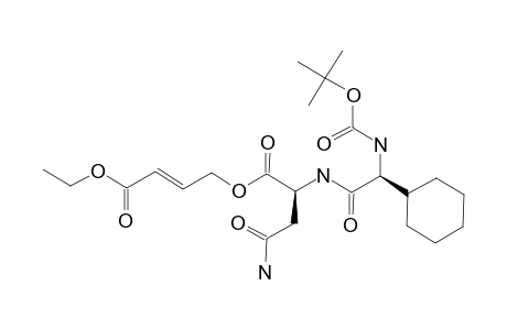 (E)-ETHYL_4-((S)-4-AMINO-2-((S)-(TERT.-BUTOXYCARBONYLAMINO)-2-CYCLOHEXYLACETAMIDO)-4-OXOBUTANOYLOXY)-BUT-2-ENOATE