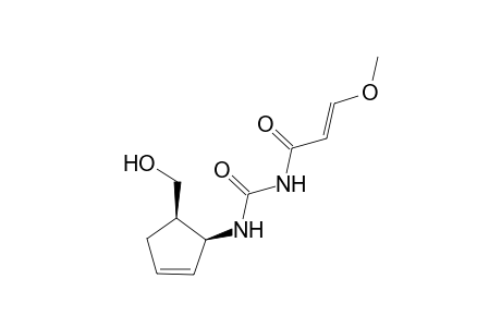 (E)-3-methoxy-N-[[(1S,5R)-5-methylolcyclopent-2-en-1-yl]carbamoyl]acrylamide