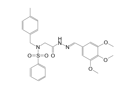 N-(4-methylbenzyl)-N-{2-oxo-2-[(2E)-2-(3,4,5-trimethoxybenzylidene)hydrazino]ethyl}benzenesulfonamide