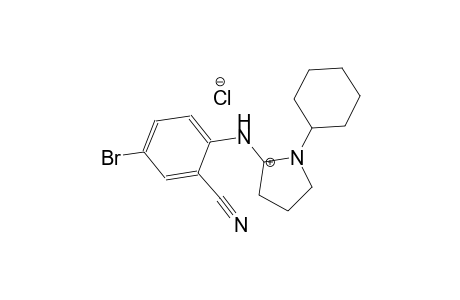 4-bromo-2-cyano-N-(1-cyclohexylpyrrolidin-2-ylidene)benzenaminium chloride