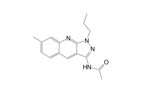 N-(7-methyl-1-propyl-1H-pyrazolo[3,4-b]quinolin-3-yl)acetamide