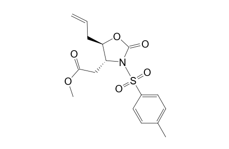 trans-5-Allyl-4-[(methoxycarbonyl)methyl]-3-tosyl-2-oxazolidinone
