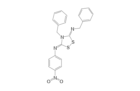 4-BENZYL-5-BENZYLIMINO-3-(PARA-NITROPHENYL)-IMINO-1,2,4-DITHIAZOLIDINE
