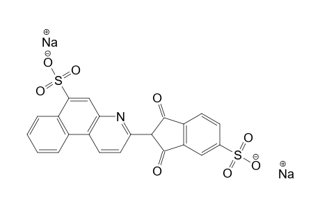 5-Sulfo-2-[6-sulfobenzo[f]quinolin-3-yl]-1H-indene-1,3(2H)-dione, disodium salt