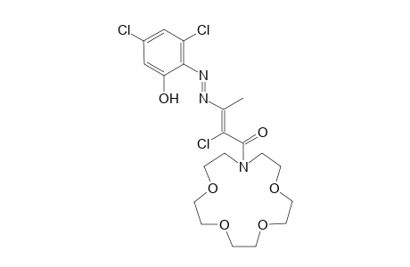 13-[2'-Chloro-3'-(3",5"-dichloro-2"-hydroxyphenylazo)but-2'-enoyl]-1,4,7,10-tetraoxa-13-azacycopentadecane