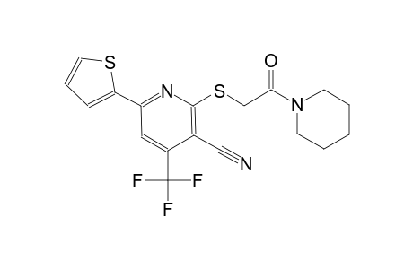 2-(2-Oxo-2-piperidin-1-yl-ethylsulfanyl)-6-thiophen-2-yl-4-trifluoromethyl-nicotinonitrile