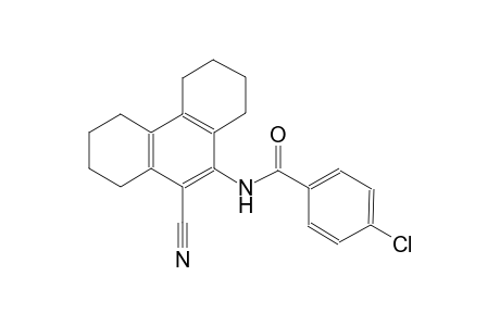 4-chloro-N-(10-cyano-1,2,3,4,5,6,7,8-octahydro-9-phenanthrenyl)benzamide